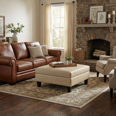 Lift Top Four Leg Coffee Table with Storage