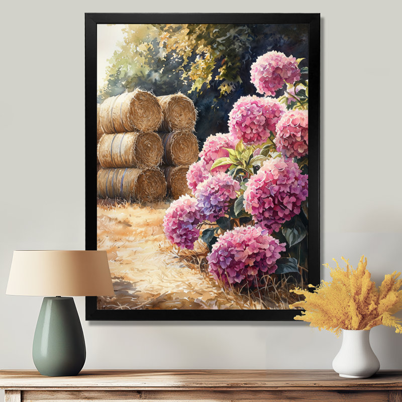 Demetria - salon d'art mural floral, H 20 po x l 12 po, Reproduction encadrée d'une seule photo, Noir, noir, noir, noir