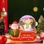 Décoration de Noël sphère de neige de Noël - décoration de maison et de voiture festive avec élément lumineux - cadeau des Fêtes 100 ml-1116790621