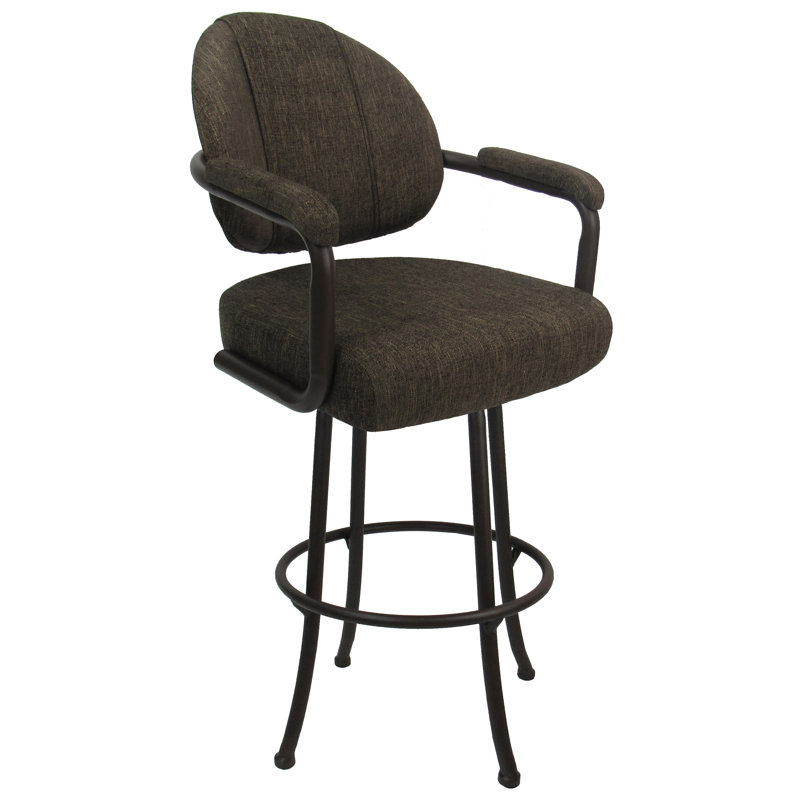 Tabouret pivotant, Tabouret de comptoir (siège d'une hauteur de 26 p, Blanc