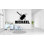 Décalcomanie murale nom marteau et éclairs, décoration murale coup de tonnerre, décalque de coup de foudre marteau, décoration murale super héros 304LU