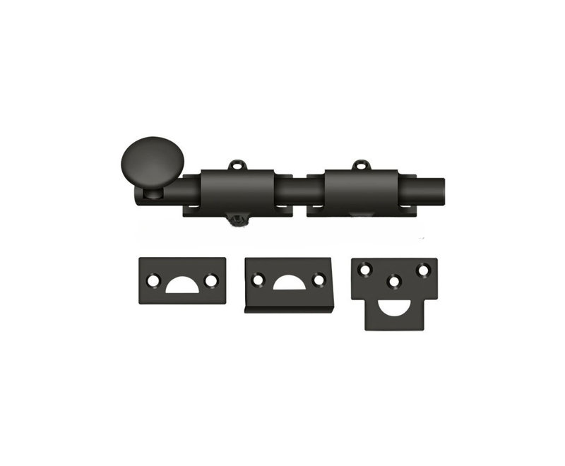 Boulon de surface 6 po Deltana 6SB10B; robuste; finition bronze huilé, Bronze frotté à l'huile