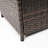 28inch Wicker Square Fire Pit Table