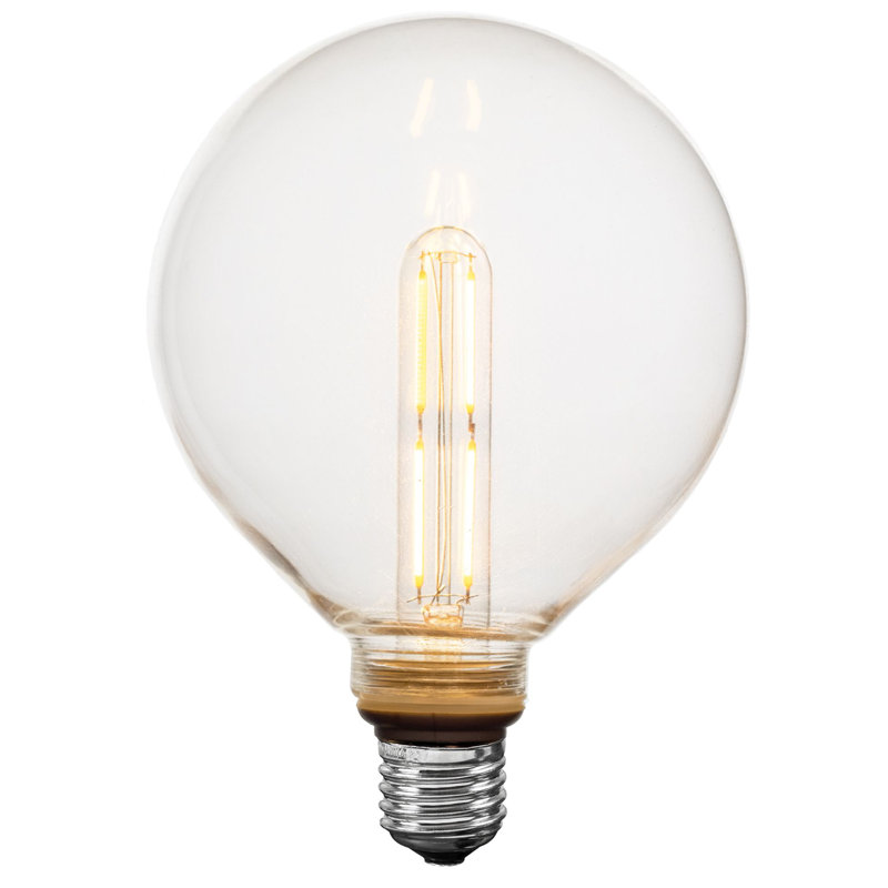 Ampoules de rechange Edison suspendues à filament intérieur / extérieur à filament DEL G125 + T25 Festive Living Glassa, blanc chaud 2700K, culot moyen E26, 4 watts
