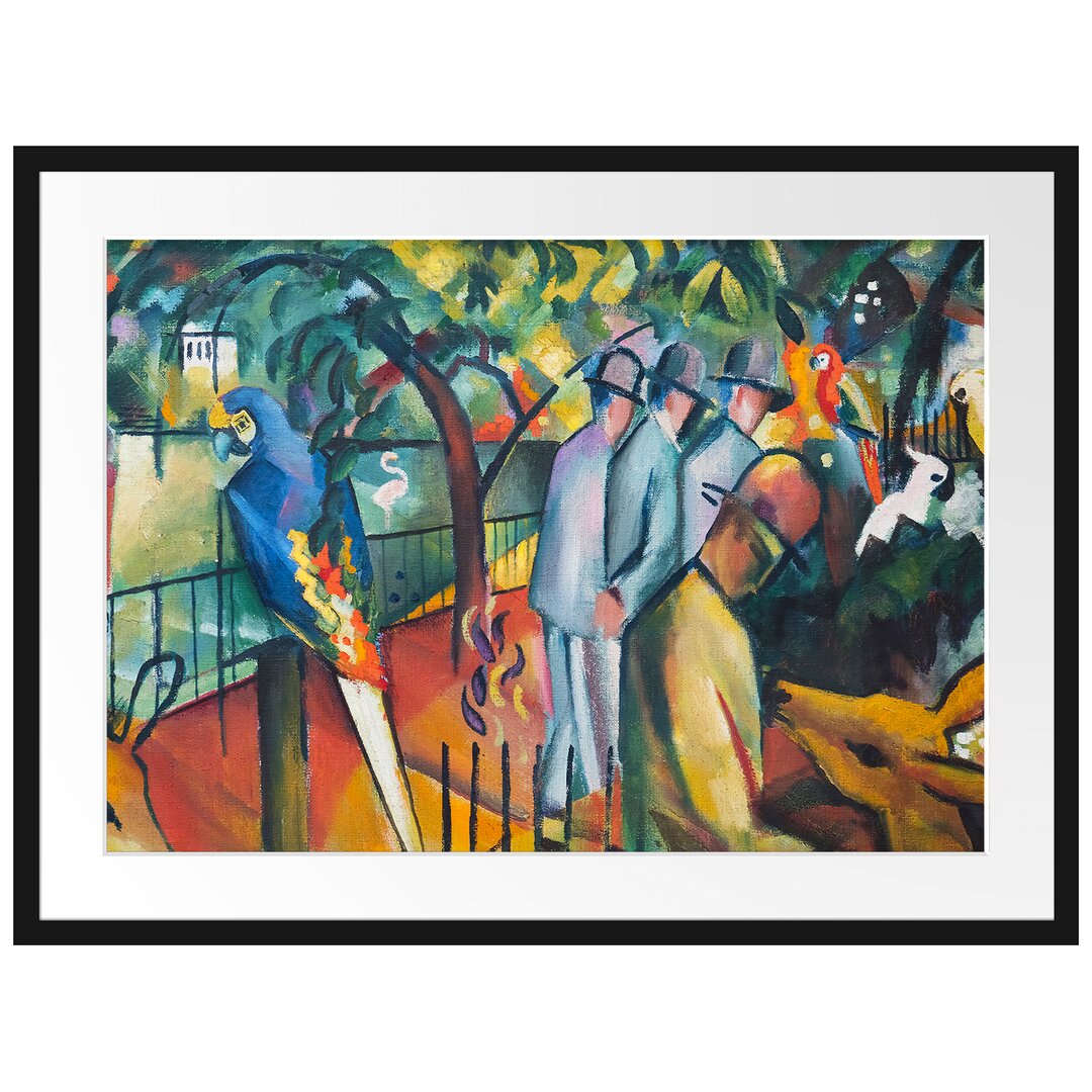 Gerahmter Kunstdruck Zoological Garden von August Macke