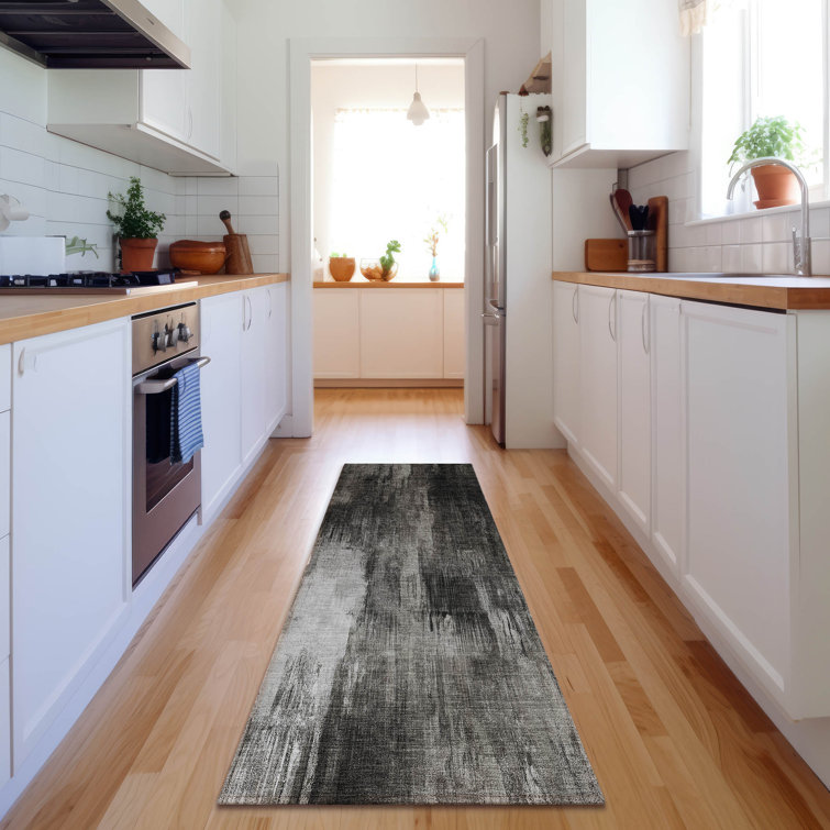 Premium Machine Washable Cerrito AMF567 Gray Rug
