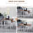 55 Inch Solid Wood Drop Leaf Kitchen Table, Space-Saving And Versatile For Small Dining Areas