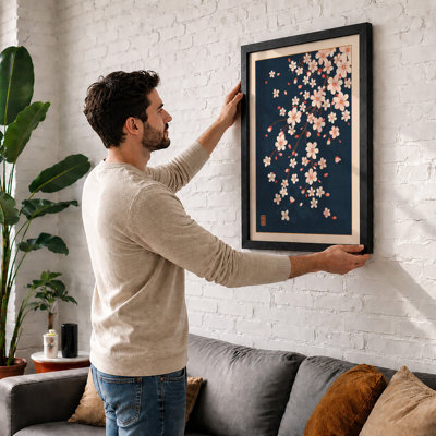Drifting Blossoms Botanical - Framed Print