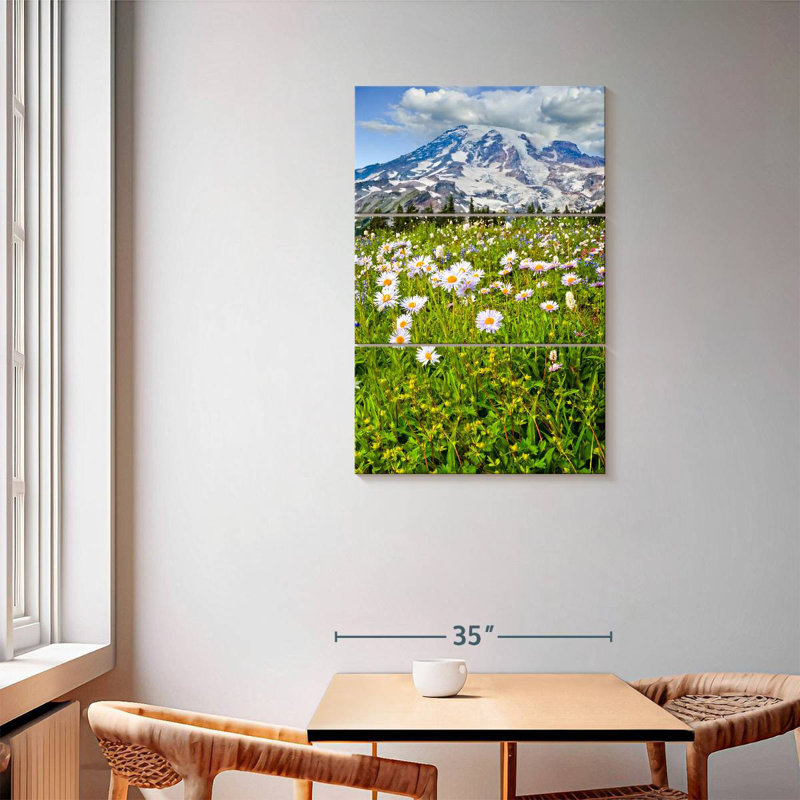 Alvord Mount Rainier Meadow, 57" H x 36" W