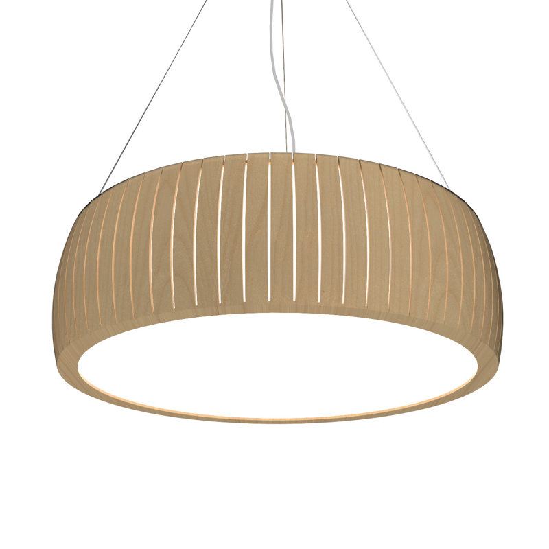 Barril Chandelier, 7.41" H x 19.5" W x 19.5" D, Louro Freijó, 3