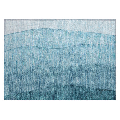 Lavonia Washable Ombre Indoor / Outdoor Rug