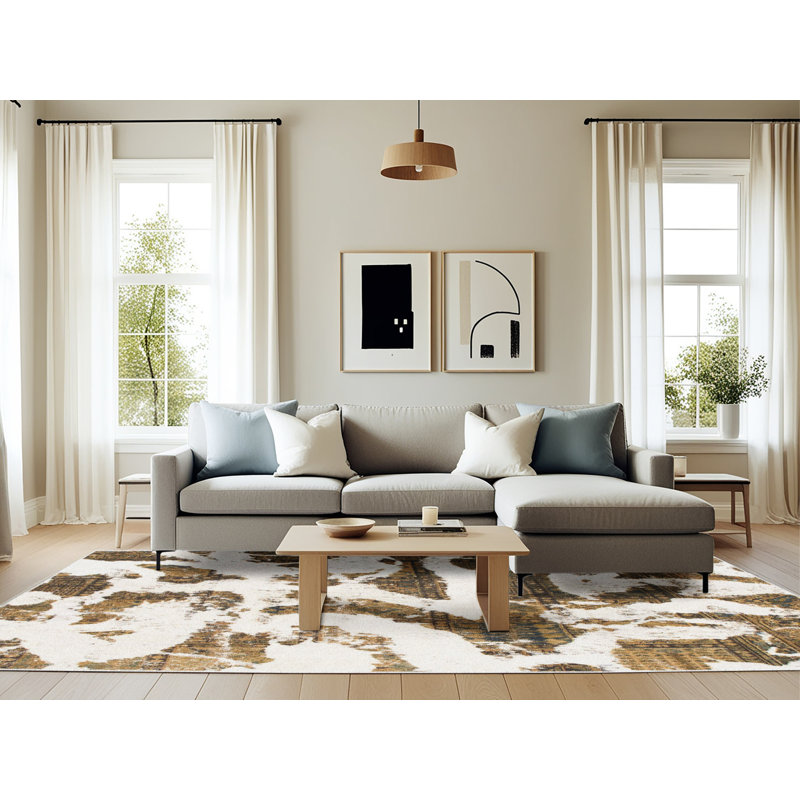 Tapis abstrait moderne 1242, Rectangle 6 pi x 9 pi