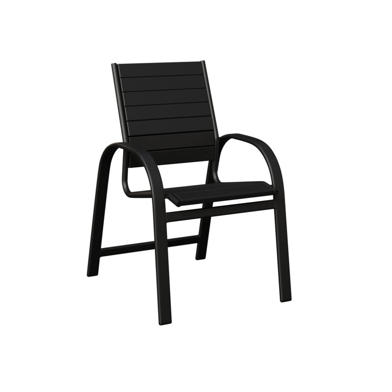Chaise en polyuréthane Berlin Gardens, Noir / noir mat