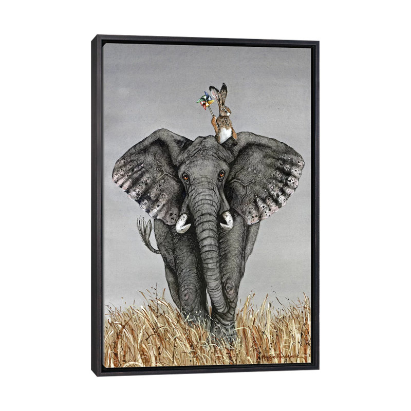 «After The Parade» - reproduction, H 26 po x l 18 po x 1,5 po, Toile avec cadre noir patiné
