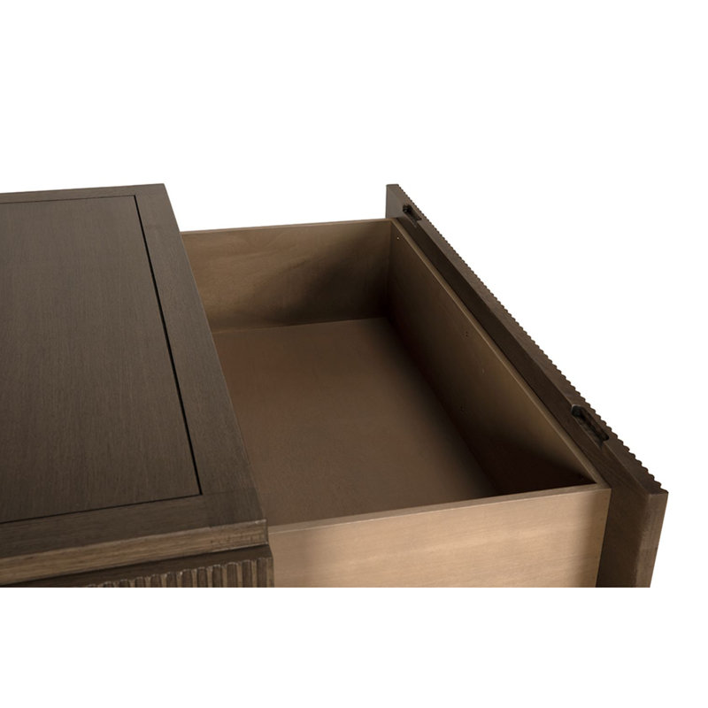 Plato 2 - Drawer Nightstand, Greige Walnut