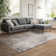 Anjolina Abstract Ivory/Grey Area Rug