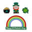 12"L St. Patrick's Wooden Table Block