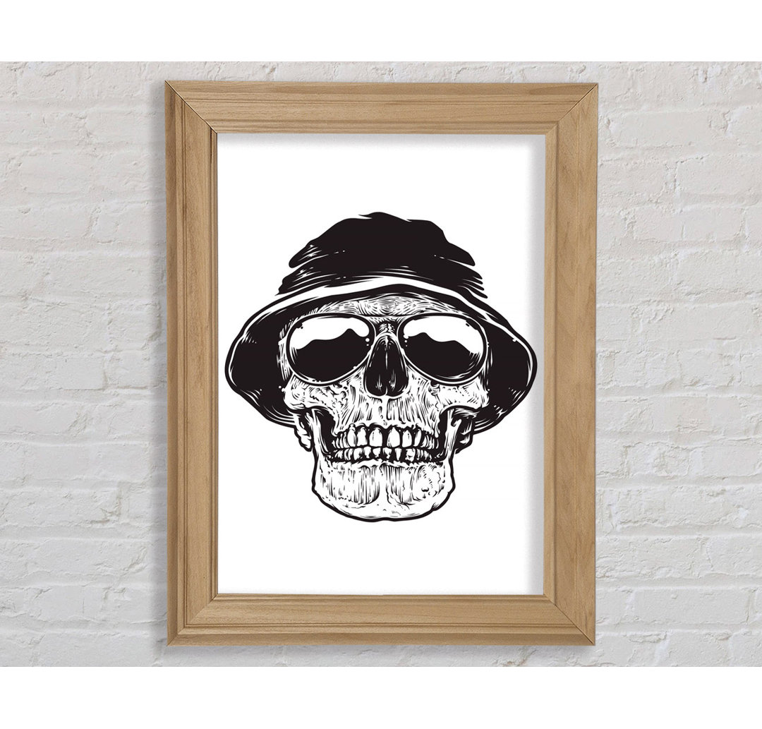 Cooles Totenkopf-Poster