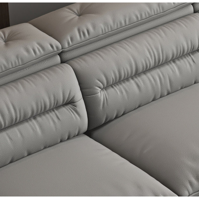 Canapé simple gris, H 38,58 po x l 124,02 po x P 43,31 po