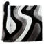 Tapis noir / gris à poils longs Thionville-283072592