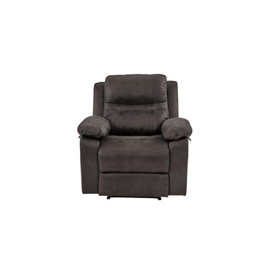 Slate Blue Living Room Recliner Chair With Extra Padding And Breathable Upholstery Modern Reclining In Fabric