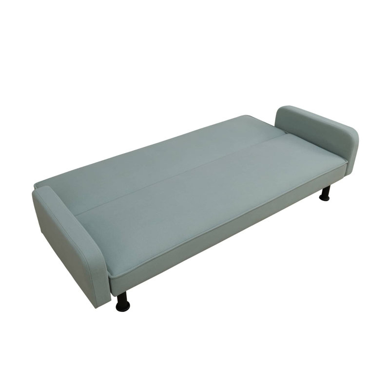 1-Piece Living Room Sofa, Calico Fabric Upholstery, Lake Green