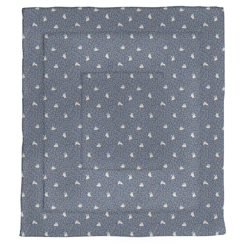 Édredon simple lapin Katelyn Elizabeth, Édredon simple TG, Bleu marine