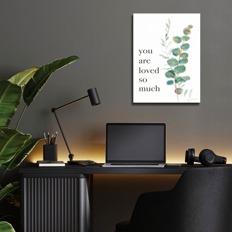 Art mural en verre «Greenery 3 Loved» par Danhui Nai, H 16 po x l 12 po x P 0,13 po