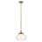  1 Light Pendant with Clear Outer Glass with Opal Interior Glass-111187548-111187549