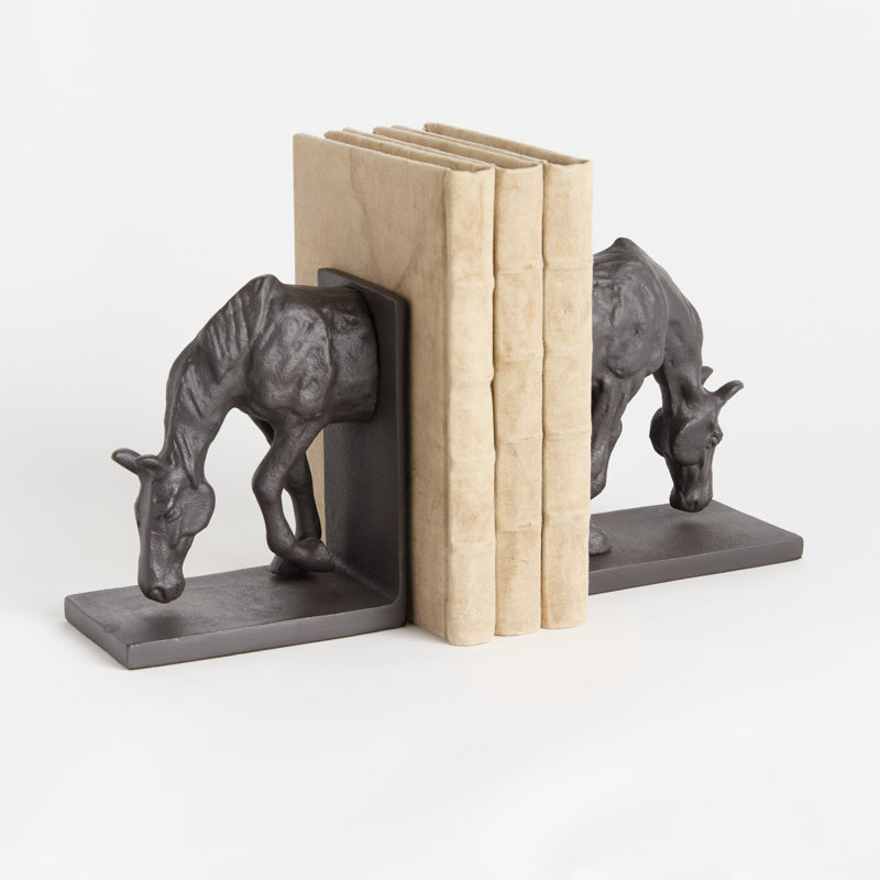 Serre-livres à cheval, ensemble de 2