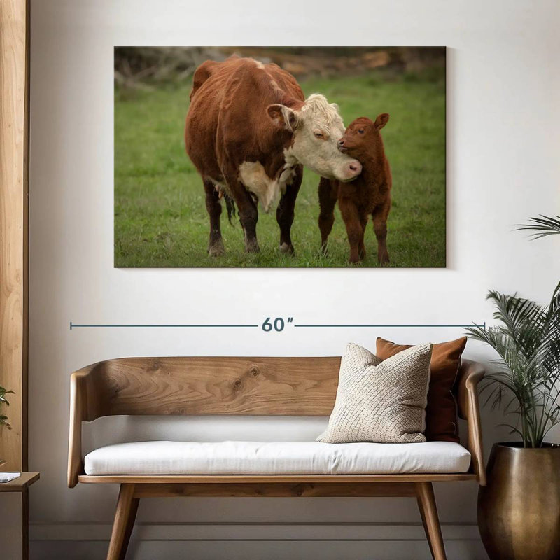 Brampt Motherly Cow, 32" H x 48" W