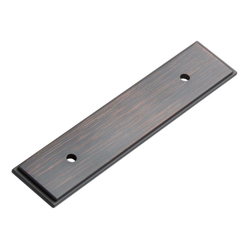 Plaque arrière 3 po pour armoire traditionnelle, Bronze frotté à l'huile