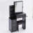 Jamie Cabinet Vanity Table with Padded Stool-2087692801