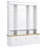 Elegant APP Controlled LED Light Hall Tree with 9 Hooks, Roman Column Design, and Large Storage Cabinets for Modern Entryways-129346881