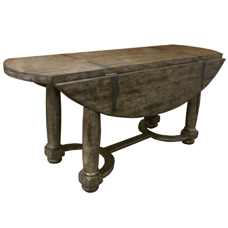 Farm Extendable Oval Solid Wood Dining Table, 42" W x 60" L