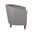 Faux Leather Barrel Chair-1741856472