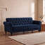 Mifflinville 3-Seater Velvety Sofa-115419170-124238100