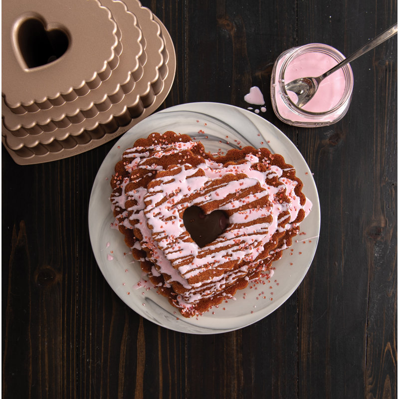 Nordic Ware Tiered Heart Bundt Pan