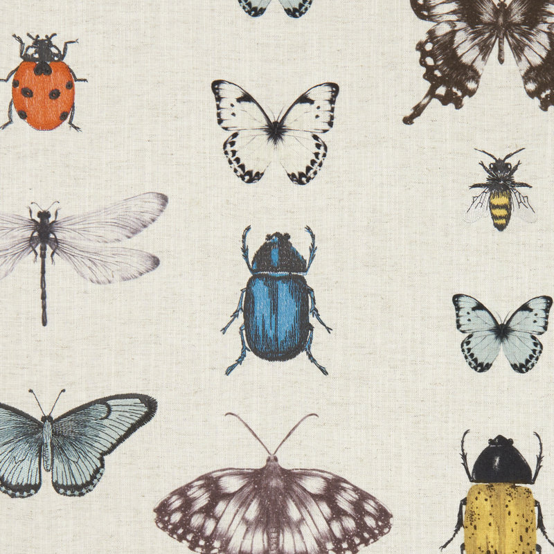 Botanica Papilio Fabric, Mineral/Linen