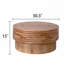 Table basse ronde en bois avec rangement caché pour le salon