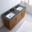 Ensemble de meuble-lavabo autoportant 60 po avec plateau en calcaire noir Avignon-121607144-114248493-93982836