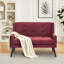 Ensemble de salon 2 pièces capitonné et rembourré - canapé causeuse et fauteuil d'appoint-67492053