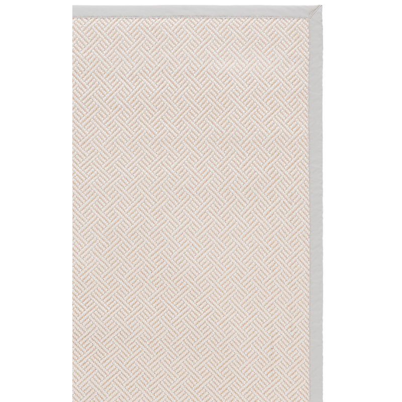 Tapis intérieur / extérieur en sisal naturel / beige Napa 148, Carré 6 pi