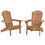 Ensemble de 2 chaises pliantes d'extérieur Adirondack