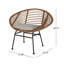 Accessoire de salon moderne, fauteuil d'appoint chic