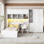 Lit plateforme multifonctionnel en bois, design moderne, usage domestique