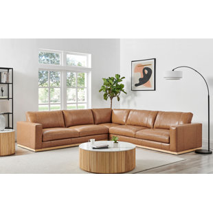 Canapé modulaire en cuir 3 pièces