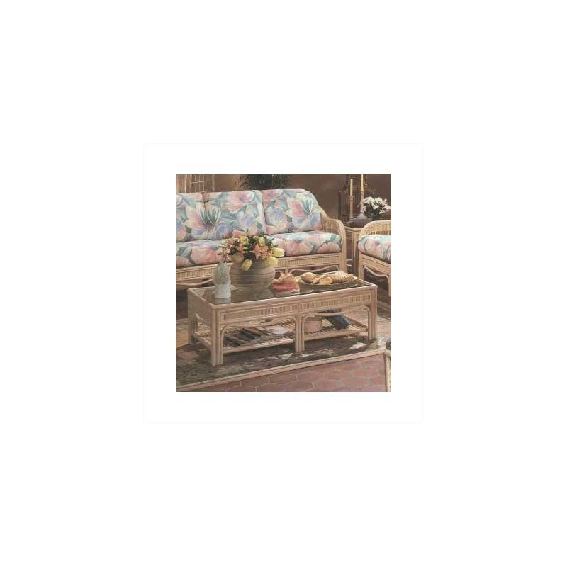 Table basse avec rangement, Blanc délavé