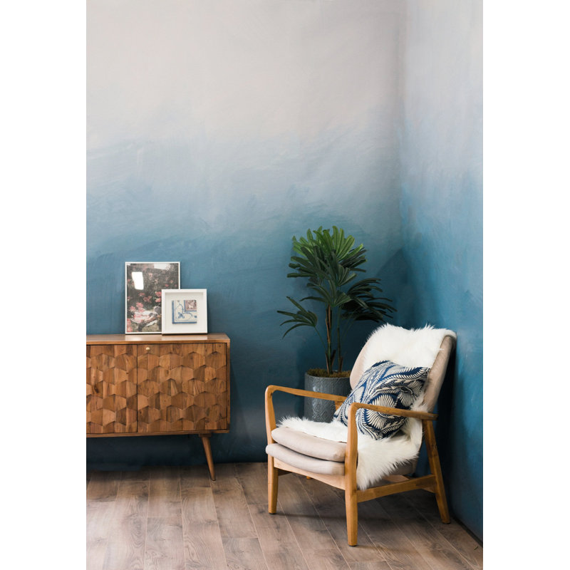 Ombre Wallpaper, Blue/Gray, Non-Pasted