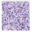  Rideau de douche mauve rétro Artsy + crochets-95078026-95078065
